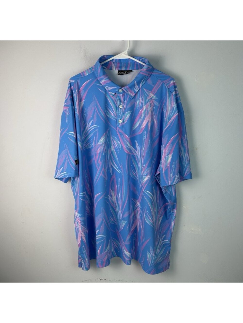 Sunday Swagger Men's Golf Polo Shirt Size 3xl  In Blue Lagoon